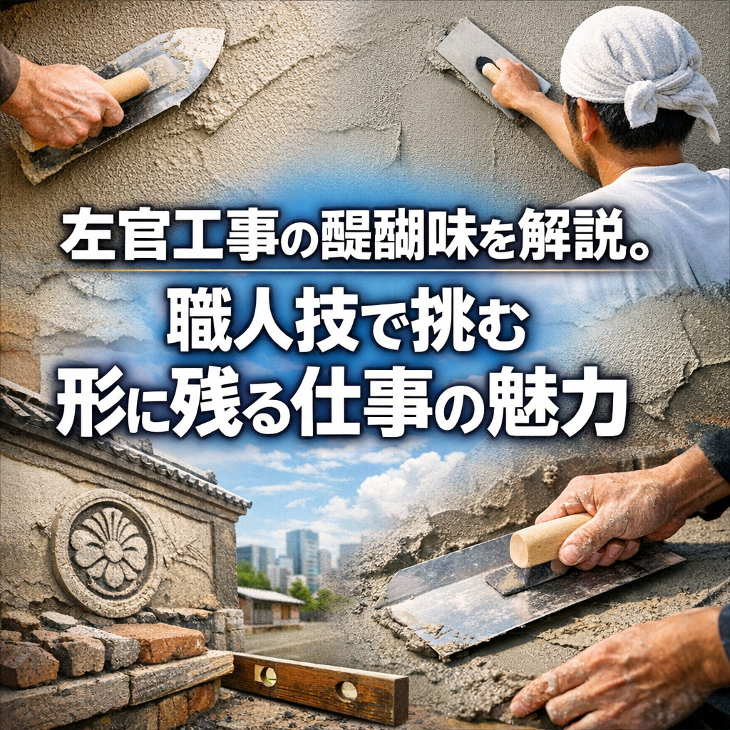 左官工事の醍醐味を解説。職人技で挑む形に残る仕事の魅力